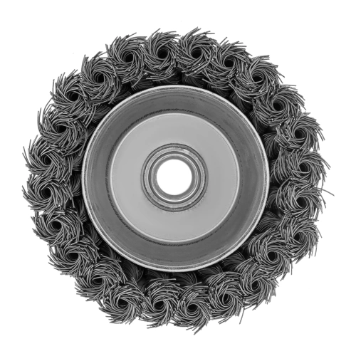 Щетка для УШМ, 100 мм, М14, "чашка", крученая металлическая проволока Сибртех по ценам производителя в Москве с доставкой по всей России