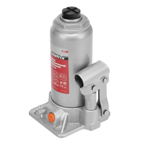 Домкрат гидравлический бутылочный, 5 т, h подъема 197-382 мм, в пластиковом кейсе Matrix по ценам производителя в Москве с доставкой по всей России