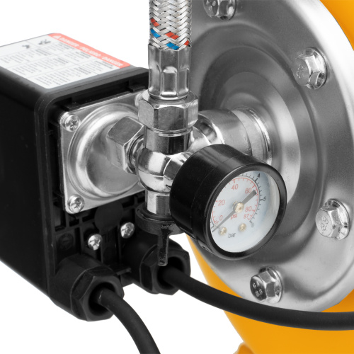 Насосная станция PSL1100X, 1100 Вт, 3600 л/ч, ресивер 50 л, подъем 45 м, нержавейка Denzel по ценам производителя в Москве с доставкой по всей России