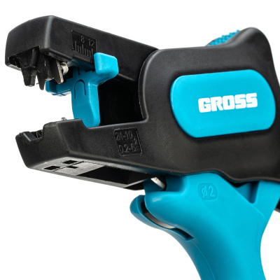 Щипцы для зачистки электропроводов 0.2-6 мм2 (10-24 AWG) лезвие: нержавеющая сталь Gross по ценам производителя в Москве с доставкой по всей России