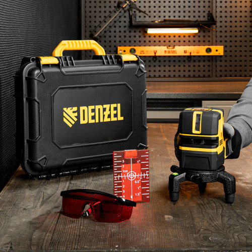 Лазерный уровень LX 05 Red, 20 м, 635 нм, аккумулятор Li 5200 mAh, резьба 5/8" Denzel по ценам производителя в Москве с доставкой по всей России