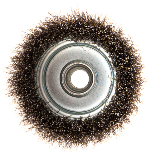 Щетка для УШМ, 100 мм, "Чашка", витая нержавеющая проволока 0.3 мм, М14 Denzel по ценам производителя в Москве с доставкой по всей России