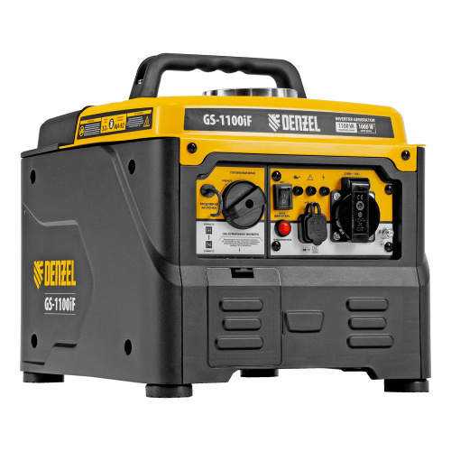 Генератор инверторный GS-1100iF, 1,1 кВт, 230 В, ручной старт DENZEL по ценам производителя в Москве с доставкой по всей России