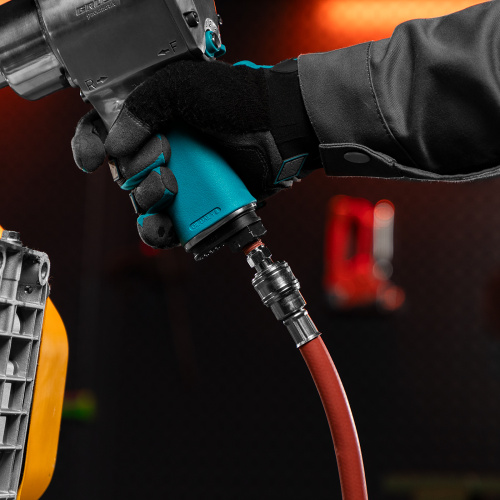 Шланг пневматический резиновый, 10 x 16 мм, 24 бар, армированный, быстросъемное соединение, 10 м Stels по ценам производителя в Москве с доставкой по всей России