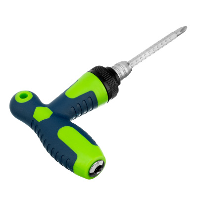 Отвертка реверсивная Т-образная комбинированная PH2/SL6, CrV Сибртех по ценам производителя в Москве с доставкой по всей России