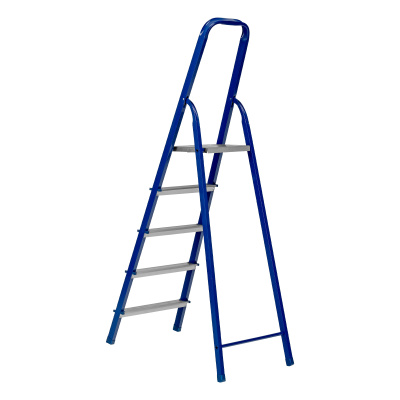 Стремянка, 5 ступеней, стальной профиль, алюминиевые ступени Сибртех по ценам производителя в Москве с доставкой по всей России