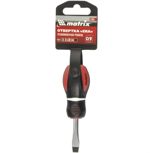 Отвертка "Era", SL6 х 38 мм, CrV, трехкомпонентная рукоятка Matrix по ценам производителя в Москве с доставкой по всей России