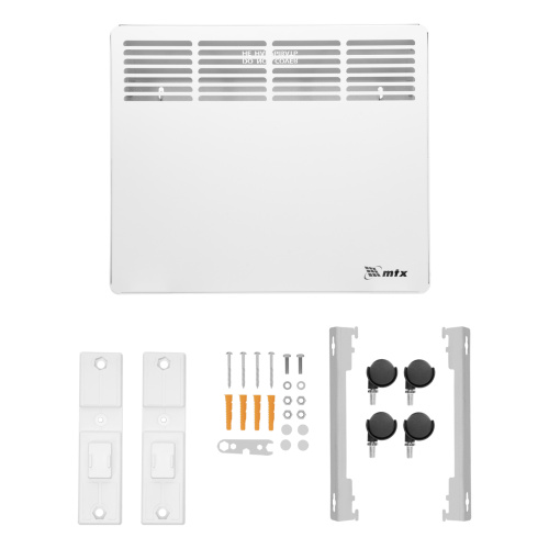 Конвектор электрический КМ-1000.1, 230 В, 1000 Вт, X-образный нагреватель, колеса, термостат MTX по ценам производителя в Москве с доставкой по всей России
