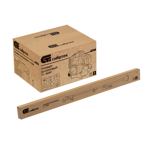 Триммер бензиновый ТС-1800Р, 33 см3, разъемная штанга, состоит из 2 частей Сибртех по ценам производителя в Москве с доставкой по всей России