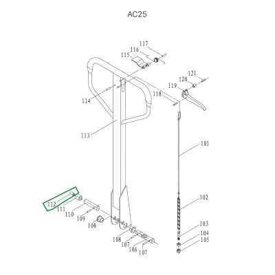 Втулка ролика ручки для гидравлических тележек JC20 по ценам производителя в Москве с доставкой по всей России