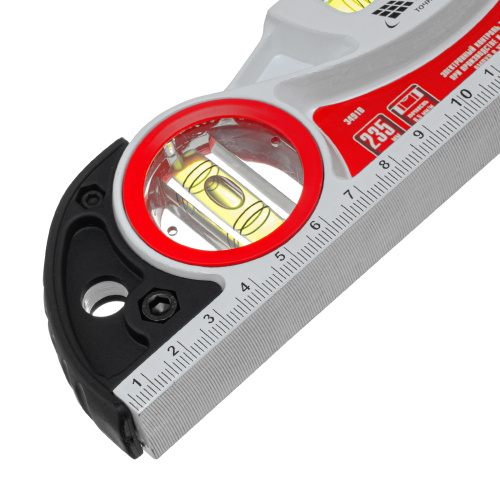 Уровень алюминиевый литой, фрезерованный, 3 глазка, две ударные площадки, 235 мм Matrix по ценам производителя в Москве с доставкой по всей России