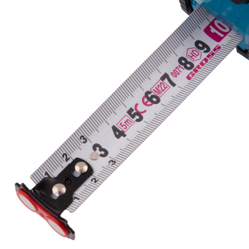 Рулетка Magnetisch 5 м х 25 мм,обрезиненный корпус,автоматическая фиксация,Нейлоновое покрытиеытие,зацеп с магнитом Gross по ценам производителя в Москве с доставкой по всей России