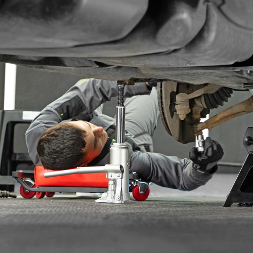 Домкрат гидравлический бутылочный, 4 т, h подъема 194-372 мм, в пластиковом кейсе Matrix по ценам производителя в Москве с доставкой по всей России