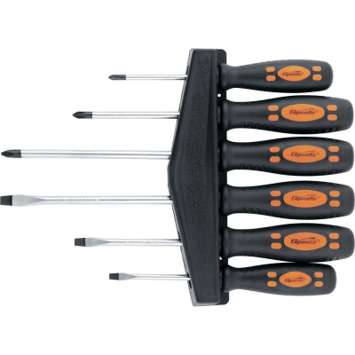 Набор отверток, двухкомпонентные рукоятки, 6 шт CrV Sparta. по ценам производителя в Москве с доставкой по всей России