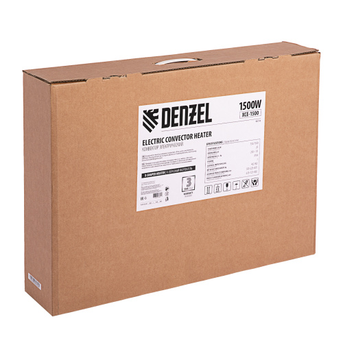 Конвектор электрический XCE-1500, 230 В, 1500 Вт, X-образный нагреватель Denzel по ценам производителя в Москве с доставкой по всей России