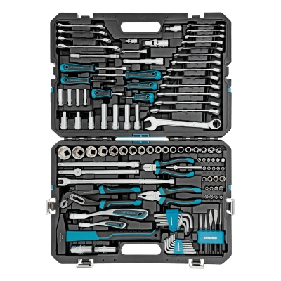 Набор инструментов, 1/4", 1/2", CrV, 120 зубьев, 115 предметов Gross по ценам производителя в Москве с доставкой по всей России