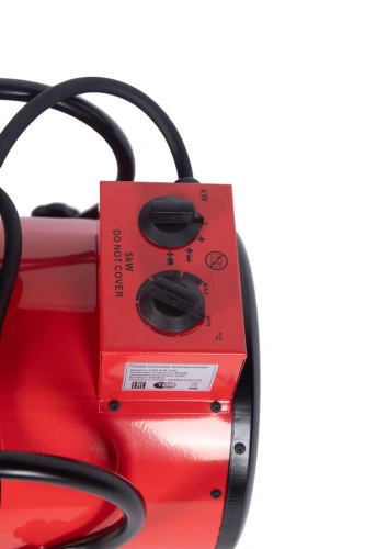 Пушка тепловая электрическая 5 кВт 220В ТЭН из нержавеющей стали TOR BJE-F5B по ценам производителя в Москве с доставкой по всей России