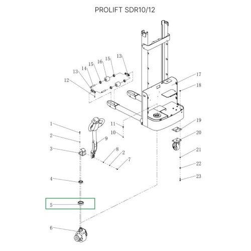 Опорный подшипник для штабелеров  для штабелеров SDR 1-1,2 т, SDR1635 (7212,30212) по ценам производителя в Москве с доставкой по всей России