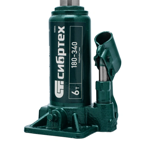 Домкрат гидравлический бутылочный, 6 т, 180-340 мм Сибртех по ценам производителя в Москве с доставкой по всей России