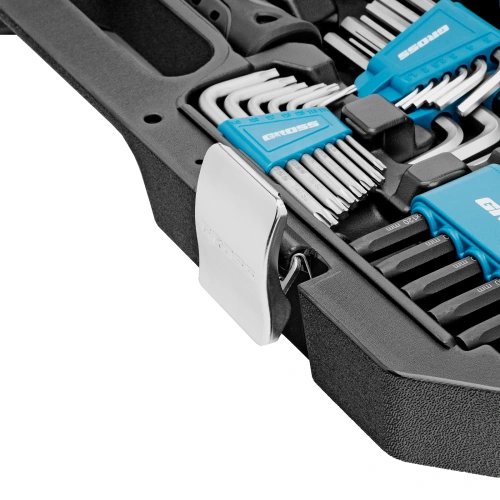 Набор инструментов, 1/4", 1/2", CrV, 120 зубьев, 115 предметов Gross по ценам производителя в Москве с доставкой по всей России