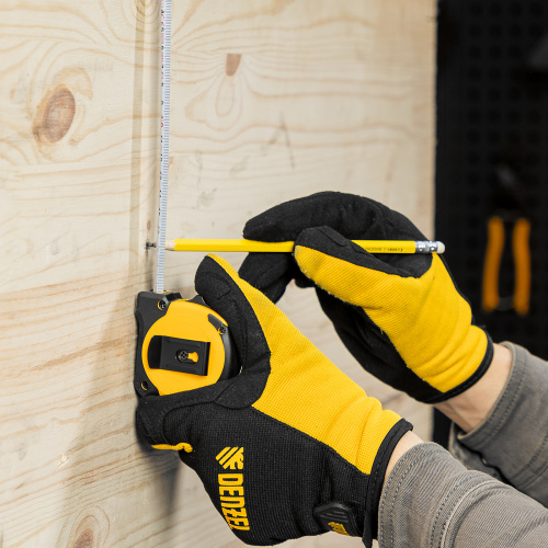 Рулетка 3м х 16мм, двухкомп. корпус, магнитный обрезиненный зацеп Denzel по ценам производителя в Москве с доставкой по всей России