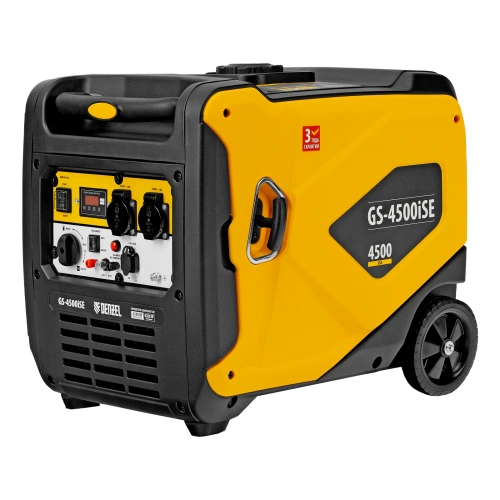 Генератор инверторный GS-4500iSE, 4,5 кВт, 230 В, закрытый корпус, электростартер Denzel по ценам производителя в Москве с доставкой по всей России
