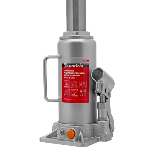 Домкрат гидравлический бутылочный, 10 т, h подъема 230-460 мм Matrix по ценам производителя в Москве с доставкой по всей России