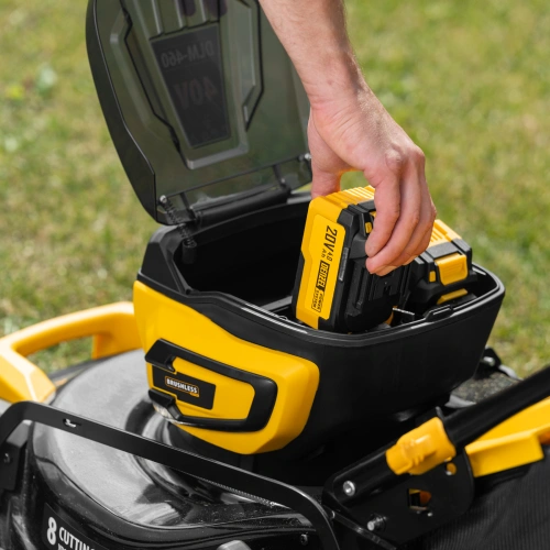 Газонокосилка аккумуляторная бесщет. DLM-460, 460 мм, травосб. 65 л., Li-Ion, 40 В Denzel по ценам производителя в Москве с доставкой по всей России