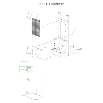 Кожух ручки управления для штабелеров SDR-S по ценам производителя в Москве с доставкой по всей России