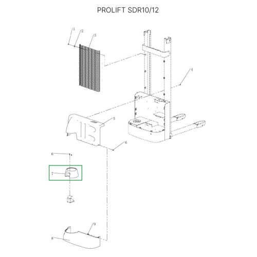 Кожух ручки управления для штабелеров SDR-S по ценам производителя в Москве с доставкой по всей России
