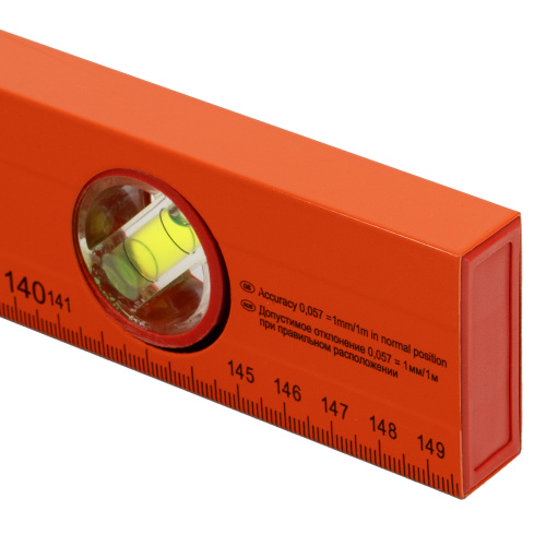 Уровень алюминиевый, 1500 мм, 3 глазка, желтый, линейка Sparta по ценам производителя в Москве с доставкой по всей России