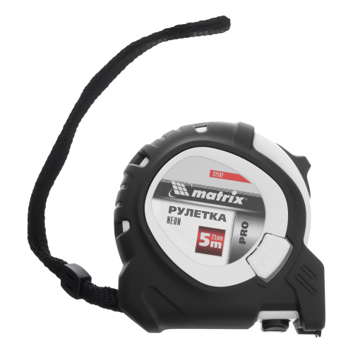 Рулетка Neon,5 м x 25 мм,обрезиненный корпус,3 фиксации,Pro Matrix по ценам производителя в Москве с доставкой по всей России