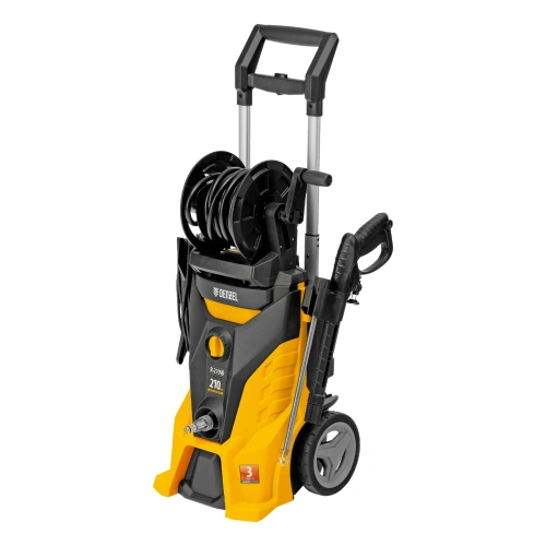 Моечная машина высокого давления R-210iD, 2600 Вт, 210 бар, 8.0 л/мин, асинхронный двигатель, барабан Denzel по ценам производителя в Москве с доставкой по всей России