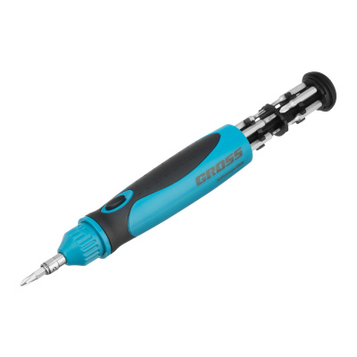 Отвертка реверсивная, механизм SmartPush mini 11 шт, CrMo Gross по ценам производителя в Москве с доставкой по всей России