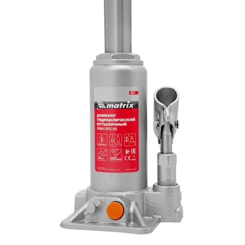 Домкрат гидравлический бутылочный, 3 т, h подъема 178-343 мм, в пластиковом кейсе Matrix по ценам производителя в Москве с доставкой по всей России