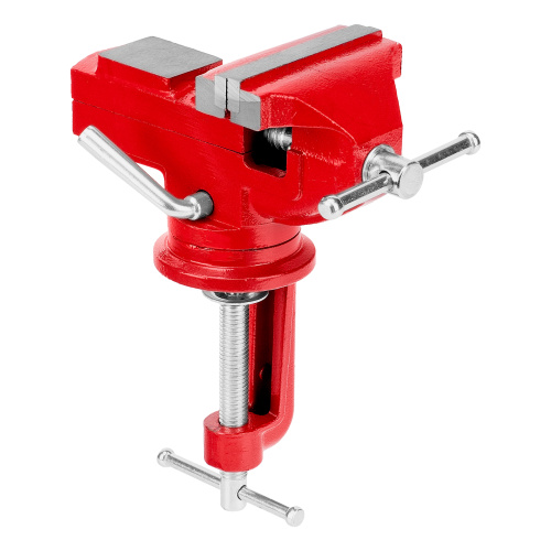 Тиски слесарные, 80 мм, настольные, поворотные, c наковальней MTX по ценам производителя в Москве с доставкой по всей России
