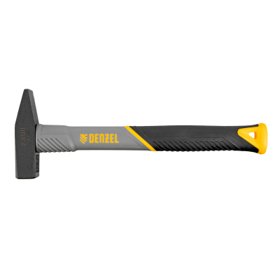 Молоток слесарный, 300 г, кованый, фибергласовая рукоятка c TPR покрытием Denzel по ценам производителя в Москве с доставкой по всей России