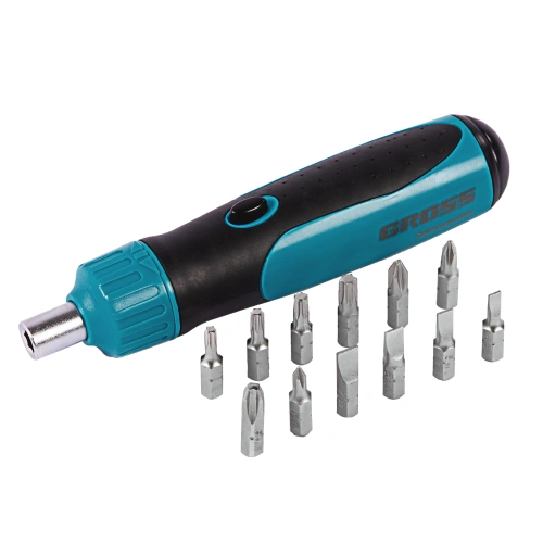 Отвертка реверсивная, механизм SmartPush 12 шт, S2 Gross по ценам производителя в Москве с доставкой по всей России