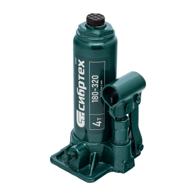 Домкрат гидравлический бутылочный, 4 т, 180-320 мм Сибртех по ценам производителя в Москве с доставкой по всей России