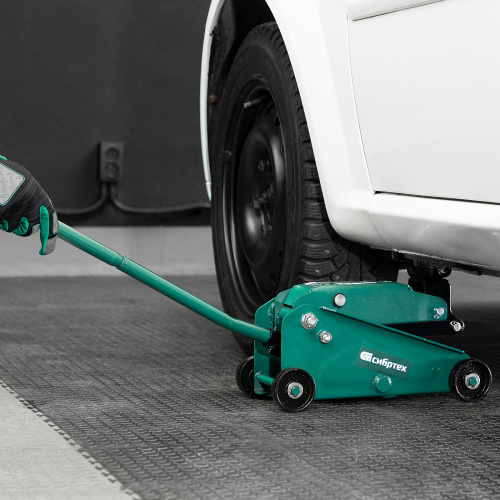 Домкрат гидравлический подкатной, 2,5 т, 148-387 мм Сибртех по ценам производителя в Москве с доставкой по всей России