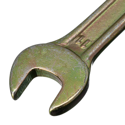 Ключ рожковый, 10 х 11 мм, желтый цинк Сибртех по ценам производителя в Москве с доставкой по всей России