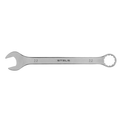 Ключ комбинированный, 22 мм, CrV, матовый хром Stels по ценам производителя в Москве с доставкой по всей России
