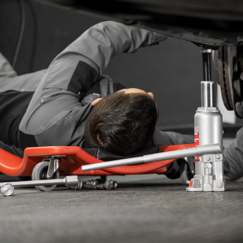 Домкрат гидравлический бутылочный, 5 т, высота подъема 216-413 мм Matrix по ценам производителя в Москве с доставкой по всей России