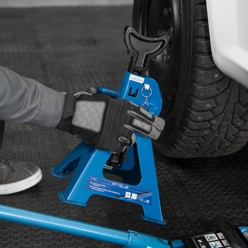 Подставки под автомобиль регулируемые, 3 т, H подъема 280-430 мм, 2 шт, Stels по ценам производителя в Москве с доставкой по всей России