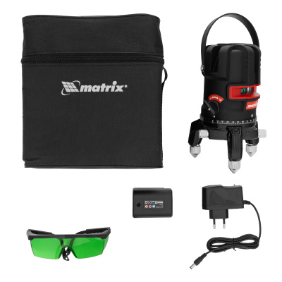 Лазерный уровень ML 06 Green, 30 м, 520 нм, аккумулятор Li 2800 мАч, резьба 5/8" Matrix по ценам производителя в Москве с доставкой по всей России