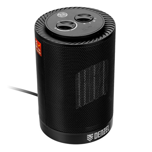 Тепловентилятор керамический DTFC-1200S, вращение, 3 реж., вент., нагрев 600/1200 Вт Denzel по ценам производителя в Москве с доставкой по всей России