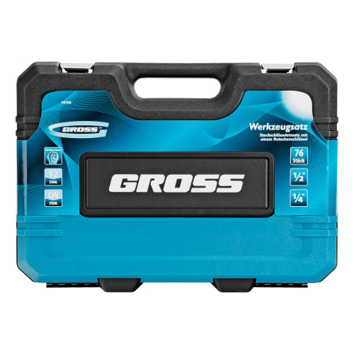 Набор инструментов, 1/4", 1/2", CrV, 120 зубьев, 76 предметов Gross по ценам производителя в Москве с доставкой по всей России