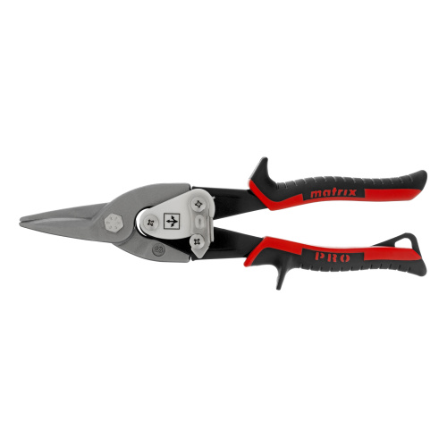Ножницы по металлу, 250 мм, прямой рез, сталь CRMO, двухкомпонентные рукоятки, PRO Matrix по ценам производителя в Москве с доставкой по всей России