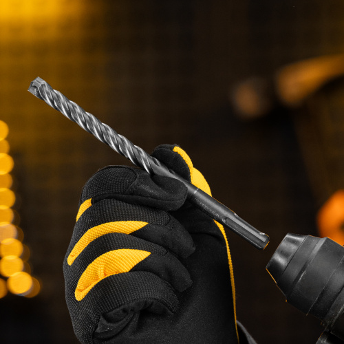 Бур по бетону, цельная крестовая пластина, 10x165 мм, SDS PLUS Denzel по ценам производителя в Москве с доставкой по всей России