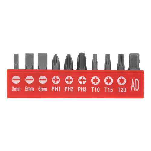 Отвертка с набором бит, 11 шт, Fusion, CrV, трехкомпонентная рукоятка "Anti slip" Matrix по ценам производителя в Москве с доставкой по всей России